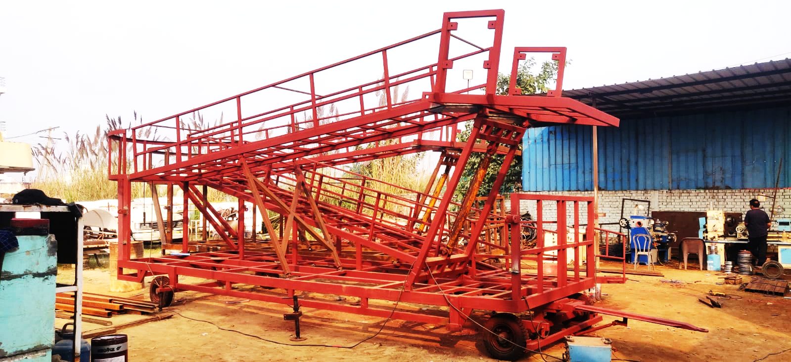 MEDS India heavy fabrication work — airport ground support equipment